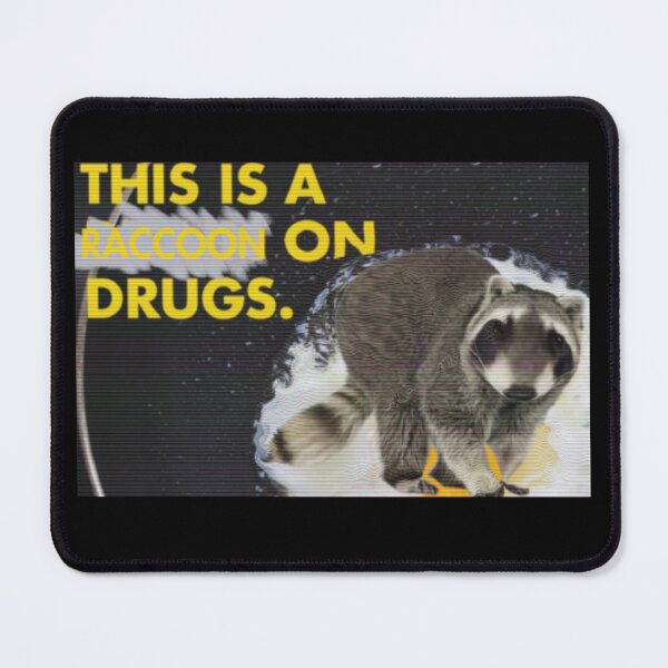 Item preview, This is a Raccoon on Drugs; This is Your Brain on Drugs Parody designed and sold by LILAC-INFANT.