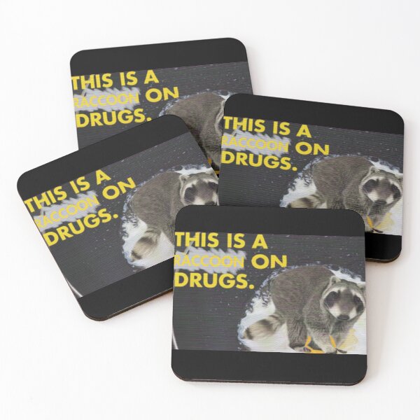 Item preview, This is a Raccoon on Drugs; This is Your Brain on Drugs Parody designed and sold by LILAC-INFANT.