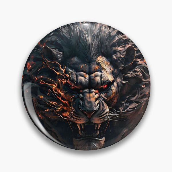 Item preview, "Fire Lion: Fiery Ferocity in a Striking Illustration". designed and sold by Jhuvel.