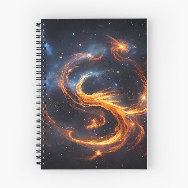 Item preview, Cosmic Fire Stars and Swirling Winds designed and sold by mdhanim.
