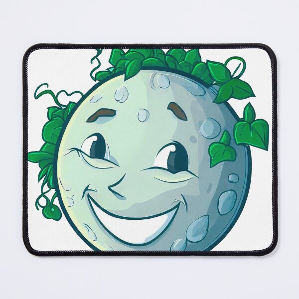 Item preview, smiling moon with plants designed and sold by miguel-ozz.
