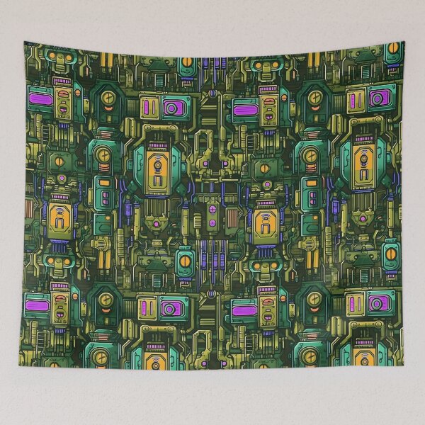 Item preview, Cyber Jungle - Seamless designed and sold by GalacticLabs.