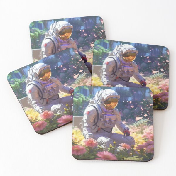 Item preview, Celestial Reverie: An Astronaut's Blooming Odyssey designed and sold by oanaunciuleanu.
