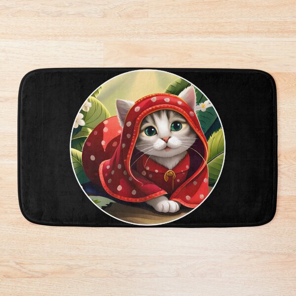 Item preview, Cute Cat Dressed As A Strawberry designed and sold by OliversCat.