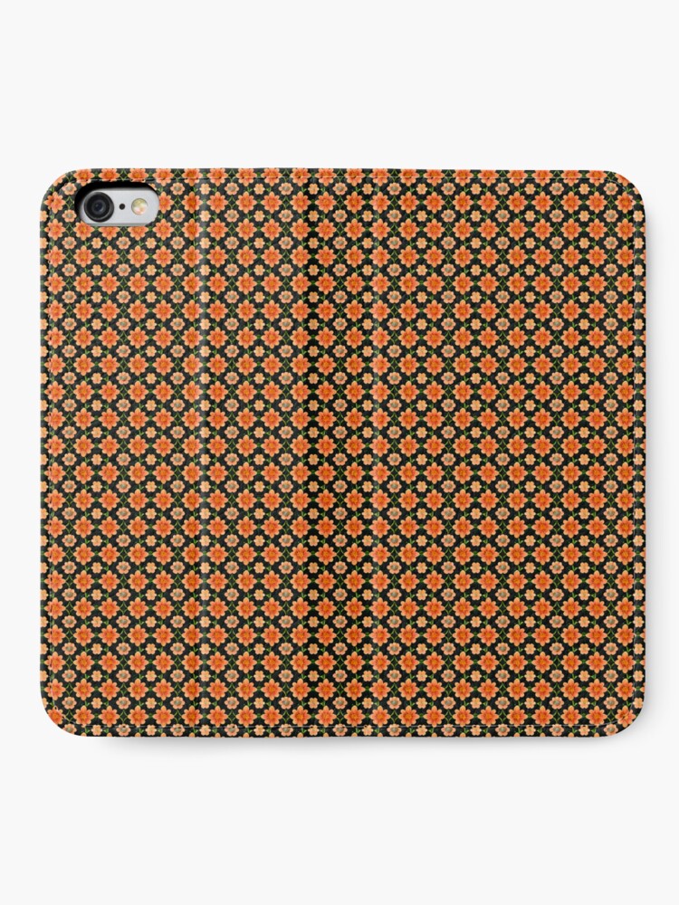 Thumbnail 2 of 6, iPhone Wallet, Flower Pattern "Nichole" designed and sold by Patterns For Products.