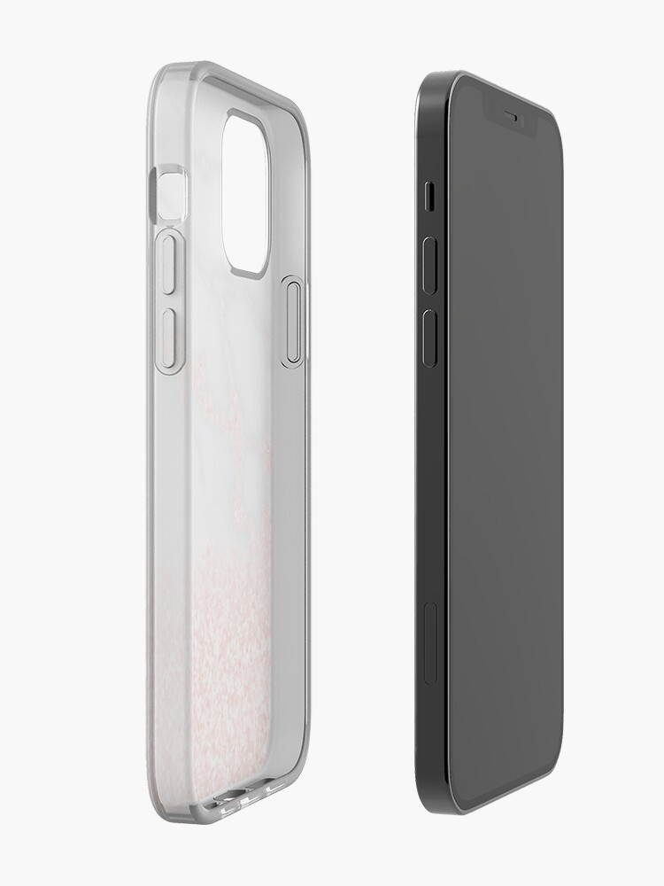 Alternate view of Rosegold Glitter Pink Sparkle Faux Marble iPhone Case & Cover
