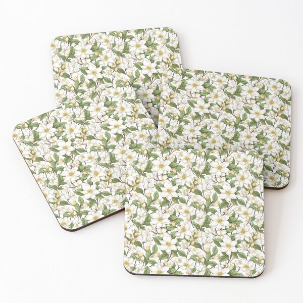 Item preview, Jasmine Flower Field Pattern designed and sold by victorsuarez.