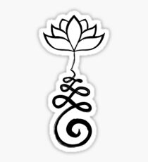 Unalome mit Lotus Sticker