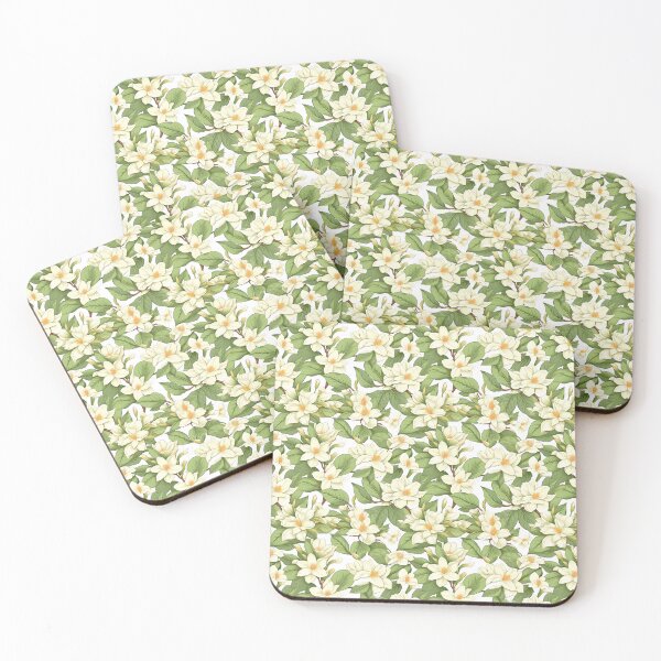 Item preview, Jasmine Flowers on a Canvas Pattern designed and sold by victorsuarez.