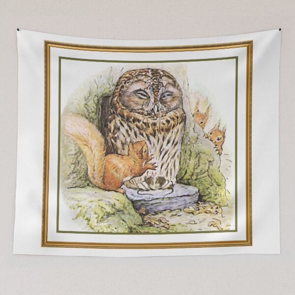 Item preview, Owl and Squirrels by Beatrix Potter designed and sold by Vintage Designs +.