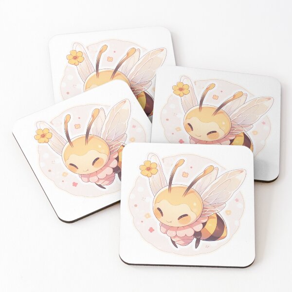 Item preview, Kawaii bee illustration designed and sold by TheBakaAnime.