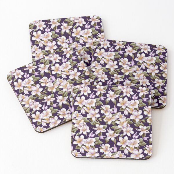 Aperçu de l'œuvre Purple floral pattern  créée et vendue par florallover444.