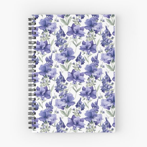 Item preview, Purple floral pattern  designed and sold by florallover444.