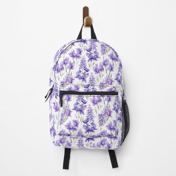 Item preview, Purple watercolour floral pattern  designed and sold by florallover444.