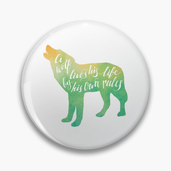 Item preview, Wolf Life Quote designed and sold by chillaxcats.