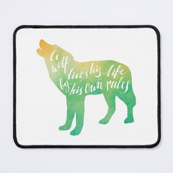 Item preview, Wolf Life Quote designed and sold by chillaxcats.