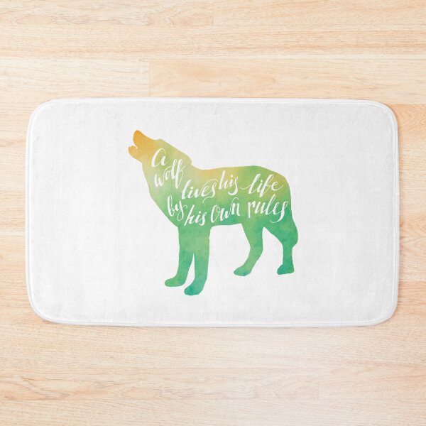 Item preview, Wolf Life Quote designed and sold by chillaxcats.