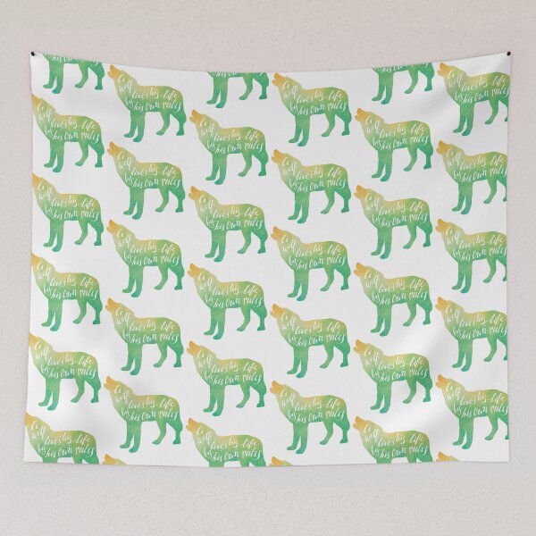 Item preview, Wolf Life Quote designed and sold by chillaxcats.