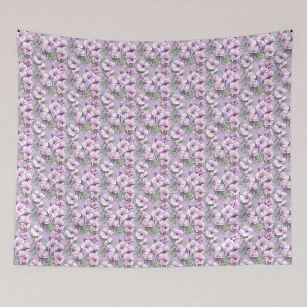 Item preview, Purple floral pattern  designed and sold by florallover444.