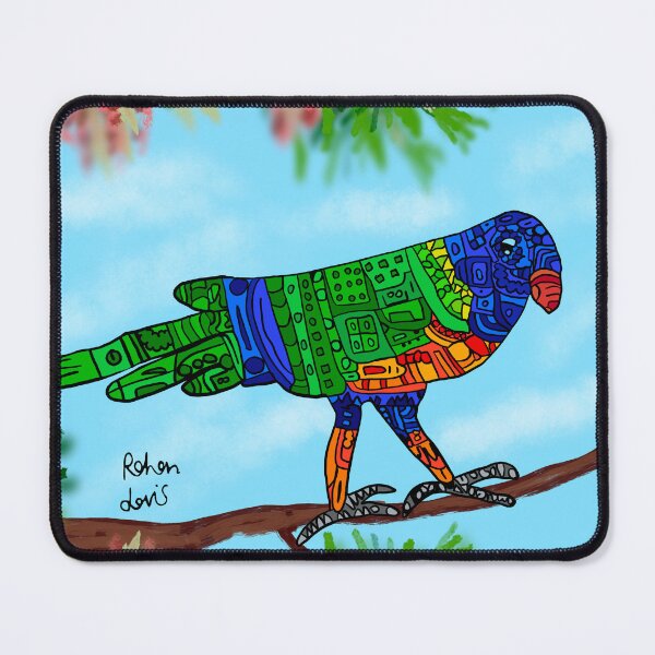 Item preview, Robot Rainbow Lorikeet designed and sold by Rohans-Drawings.