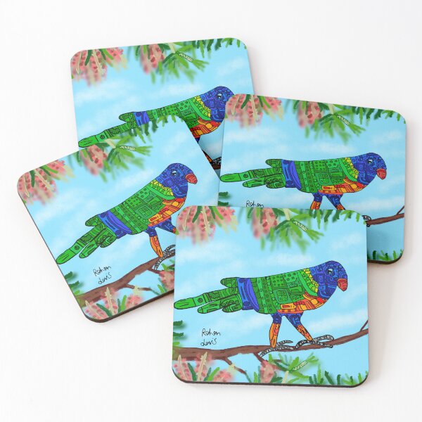 Item preview, Robot Rainbow Lorikeet designed and sold by Rohans-Drawings.