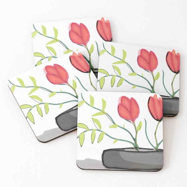 Item preview, tulips ikebana designed and sold by StudioMasha.