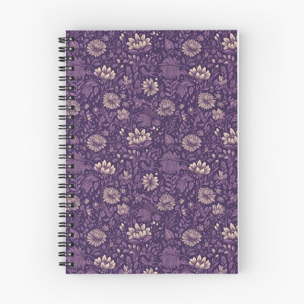 Item preview, Purple floral pattern  designed and sold by florallover444.