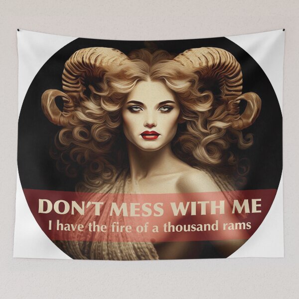 Item preview, Design for Aries with Funny Quotation_1 designed and sold by thematics.