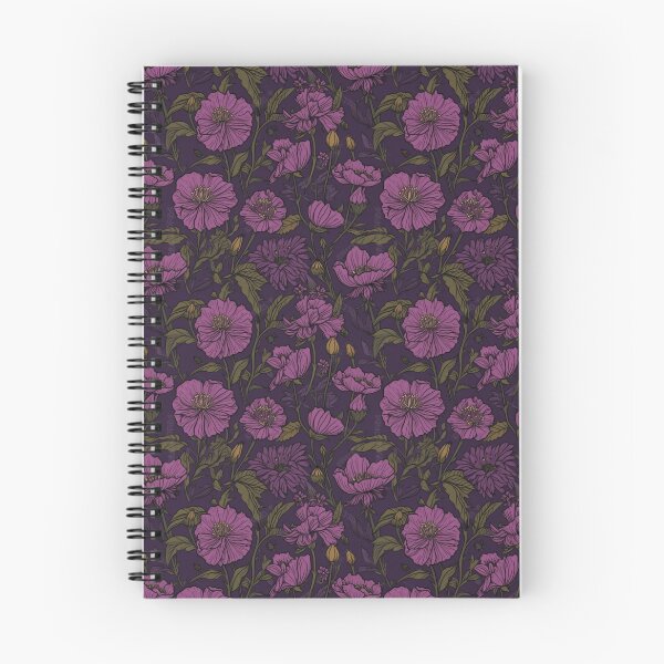 Item preview, Purple floral pattern  designed and sold by florallover444.