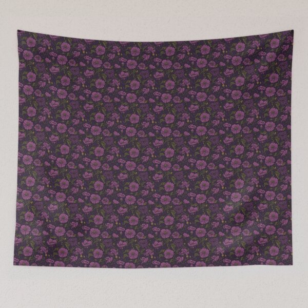 Item preview, Purple floral pattern  designed and sold by florallover444.