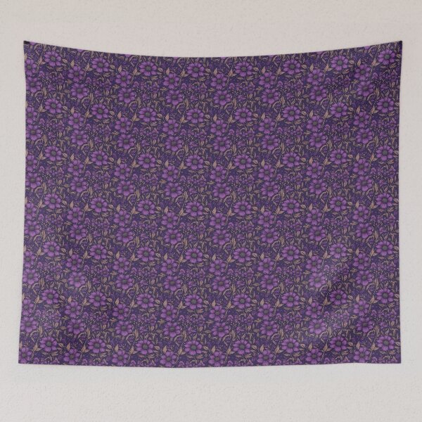 Item preview, Purple floral pattern  designed and sold by florallover444.