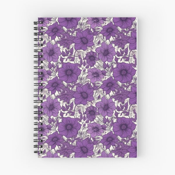 Item preview, Purple floral pattern  designed and sold by florallover444.