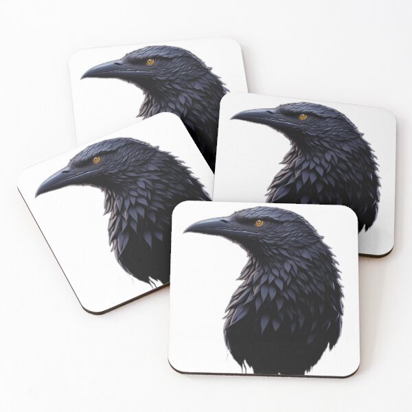 Item preview, Raven's Majesty: Hyperdetailed Splash Art of a Raven Head designed and sold by RedArtG09.