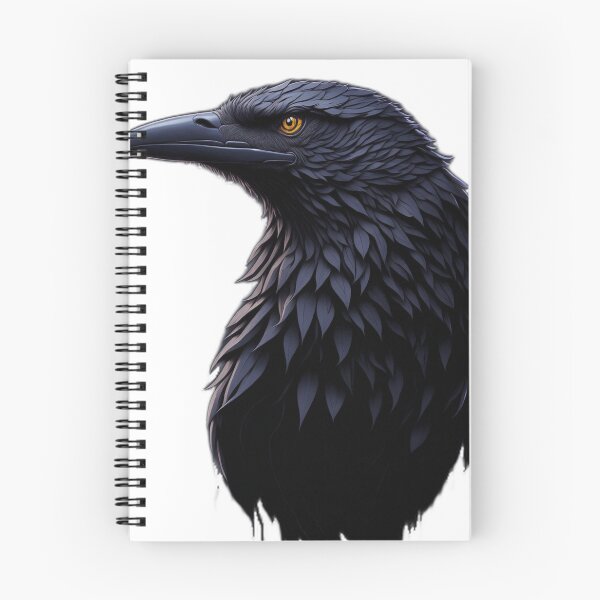Item preview, Raven's Majesty: Hyperdetailed Splash Art of a Raven Head designed and sold by RedArtG09.