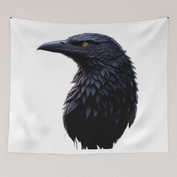 Item preview, Raven's Majesty: Hyperdetailed Splash Art of a Raven Head designed and sold by RedArtG09.