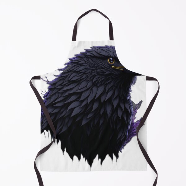 Item preview, Colorful Contours: Epic Splash Art of a Raven Head on White Background designed and sold by RedArtG09.