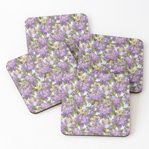 Item preview, Purple floral pattern  designed and sold by florallover444.
