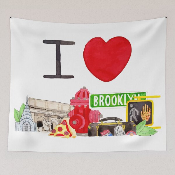 Item preview, I Love New York Landmarks and Icons designed and sold by chillaxcats.