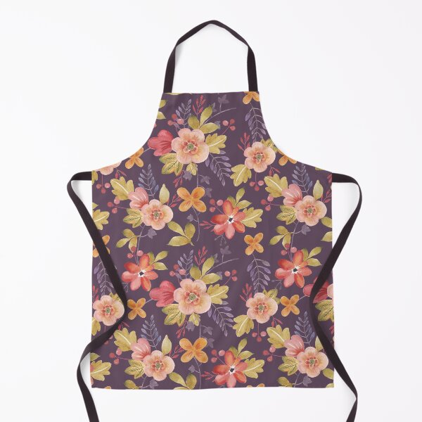 Aperçu de l'œuvre Peach Brique Fleurs Rouges Sur Violet créée et vendue par junkydotcom.
