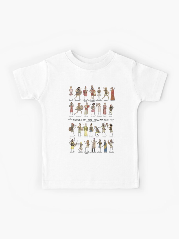 Heroes of the Trojan War BIG VERSION - Greek Myth Comix | Kids T-Shirt