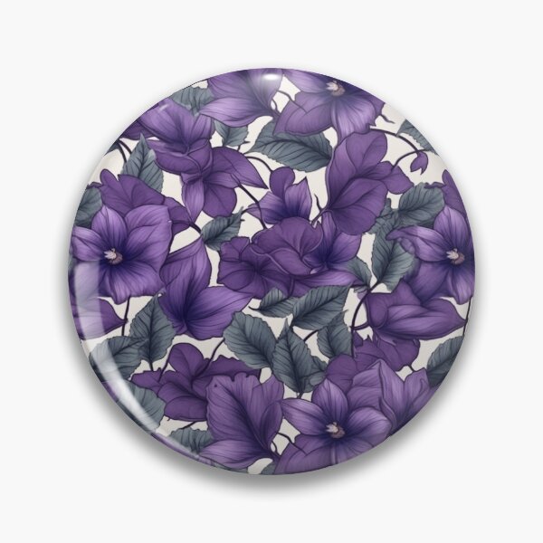 Item preview, Purple floral pattern  designed and sold by florallover444.