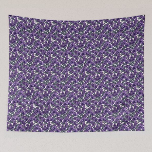 Item preview, Purple floral pattern  designed and sold by florallover444.