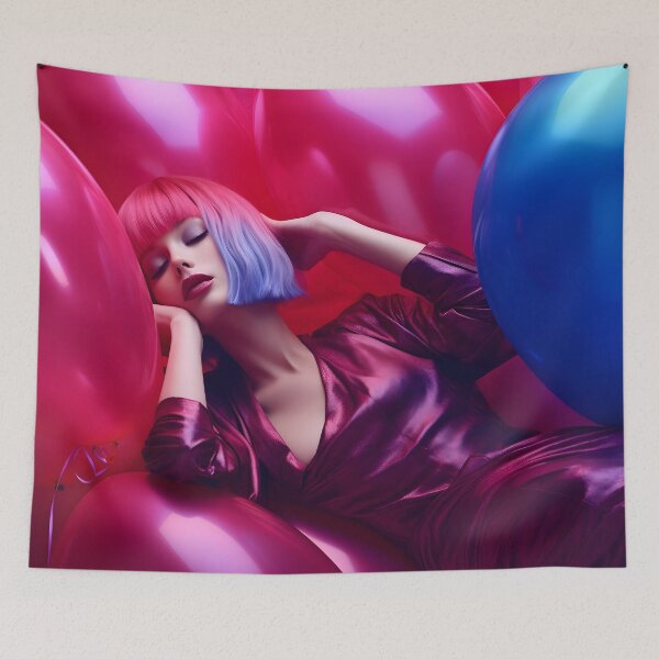 Item preview, Glamor girl with balloons 4 designed and sold by Tim-Ries.