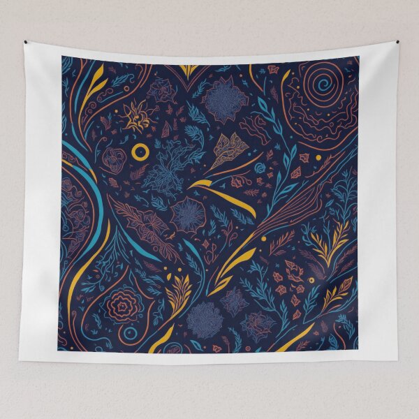 Item preview, Whimsical Kaleidoscope: A Captivating Abstract Doodle Arrangement designed and sold by RedArtG09.