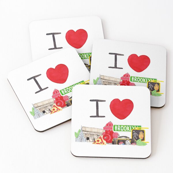 Item preview, I Love New York Landmarks and Icons designed and sold by chillaxcats.