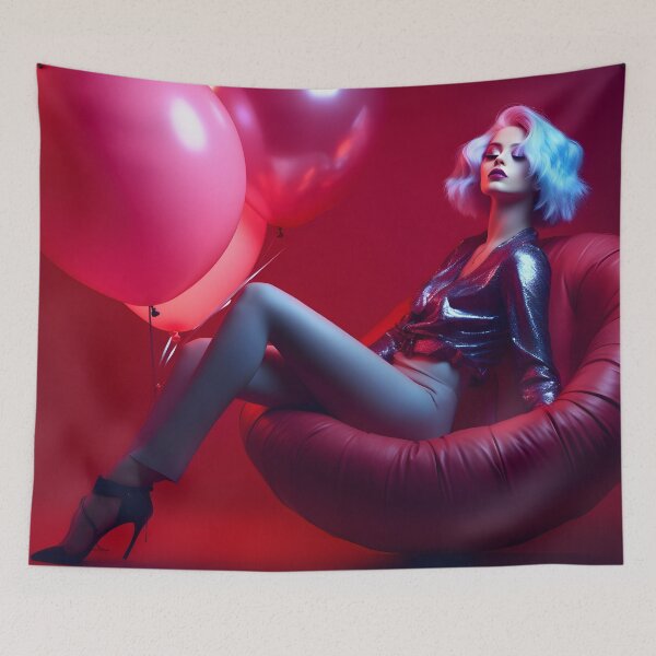 Item preview, Glamor girl with balloons 5 designed and sold by Tim-Ries.