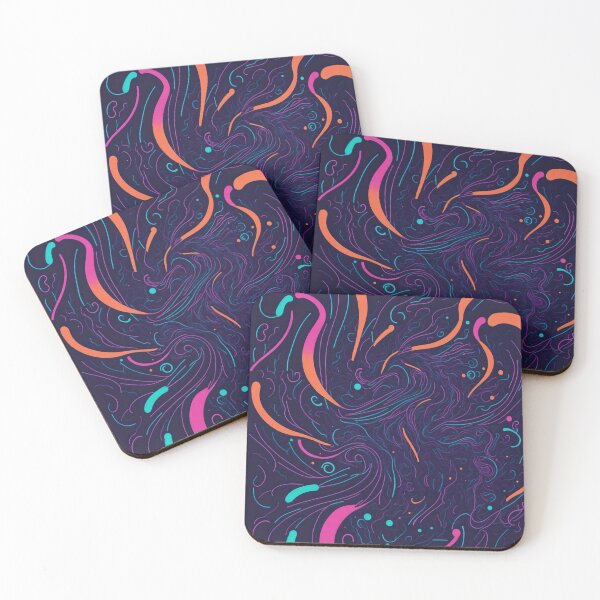 Item preview, Chromatic Chaos: Exploring Abstract Doodles in Neon Hues designed and sold by RedArtG09.