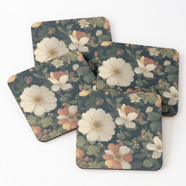 Item preview, AI Generated 70s Watercolor Tropical Flower and Leaf pattern  designed and sold by AiArtMerch.