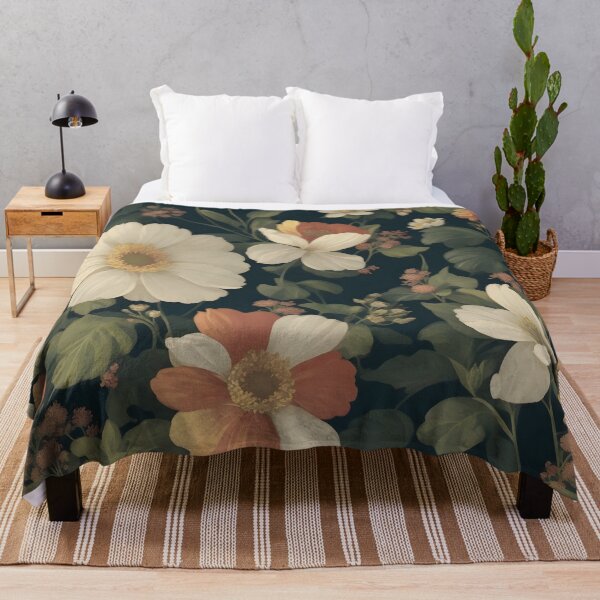 Item preview, AI Generated 70s Watercolor Tropical Flower and Leaf pattern  designed and sold by AiArtMerch.