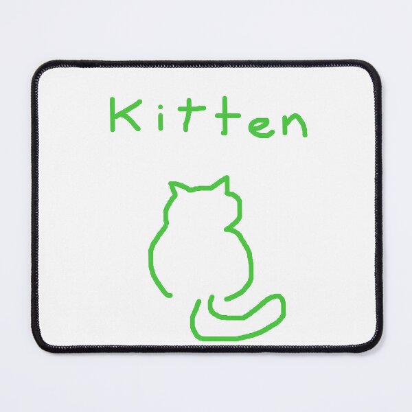 Item preview, Green drawing of a cat designed and sold by Grzegorz Majerski.